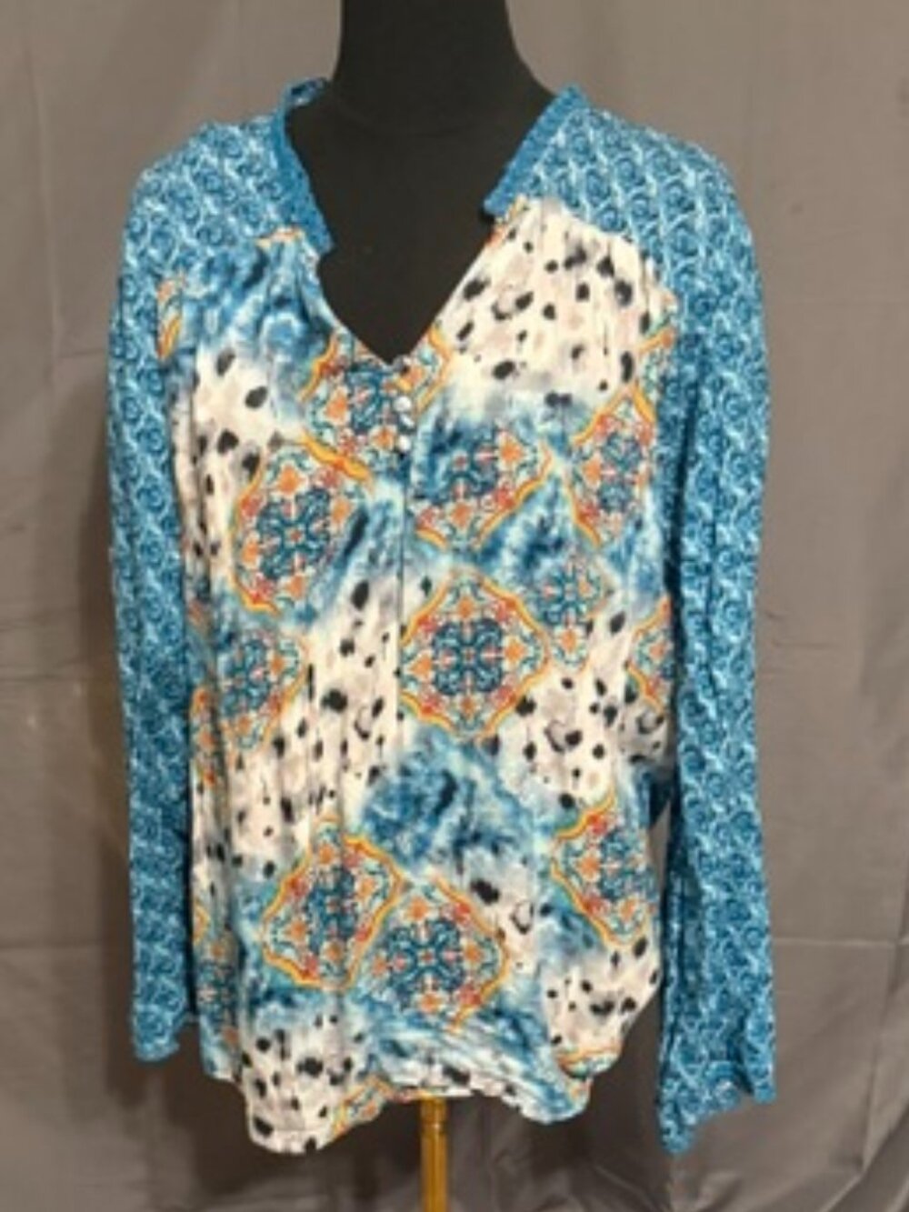 TOLANI COLLECTION Boho Blouse Size L